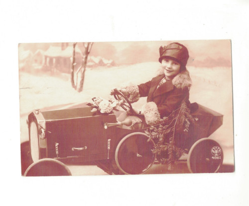 Cartolina bambini ragazza - bambini, in