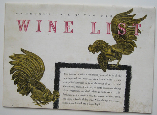 Lista dei vini mchenry - lista,