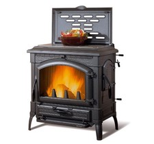 Stufa a Legna Nordica Ghisa Isotta Cerchi 11.9 Kw Nera Mod. 7119111