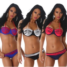 Bikini de mujer bicolor con