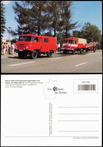 Cartolina vigili del fuoco - del,