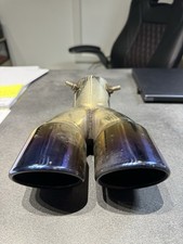 Terminale Di Scarico doppio cromato Universale 6cm