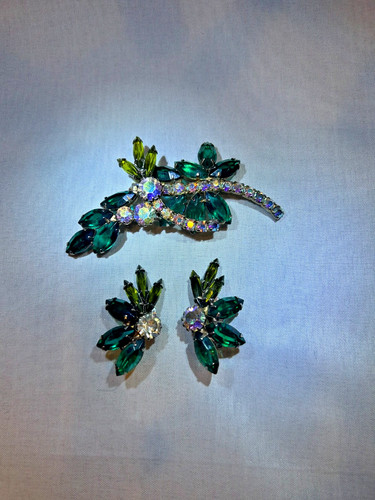 Orecchini spilla spray strass