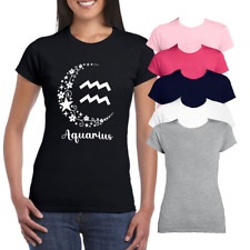 Aquarius Zodiac Moon T-Shirt