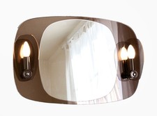 Specchio bagno vetro fumè con