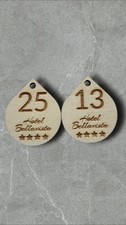 Portachiavi in legno (Incisi a laser) personalizzati per alberghi B&B hotel 