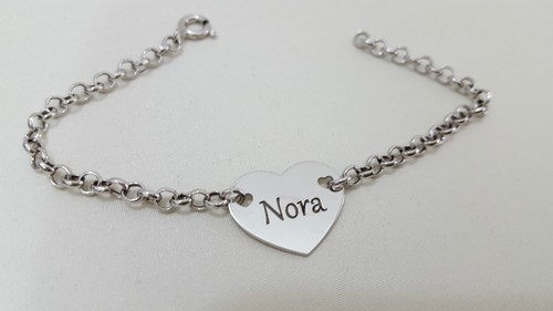 Bracciale argento 925 rodiato - argento,