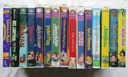 Lot walt disney vhs tapes - lot,