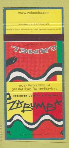 Matchbook cover zabumba - -,