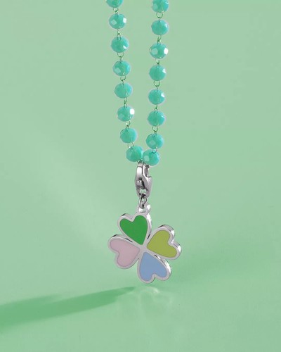 Collana quadrifoglio donna - collana,