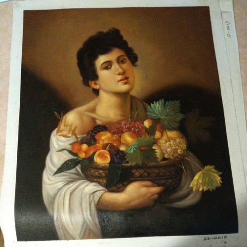 Dipinto olio giovane ragazzo - ,