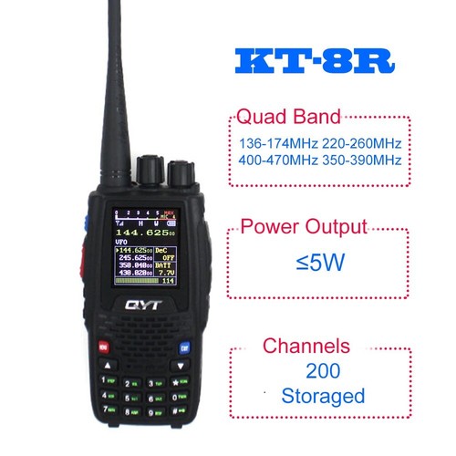 Qyt quad band radio - kt-8r,