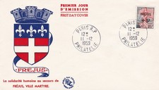 FRANCIA 1959 FDC FREJUS YT