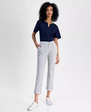 Pantalone donna Tommy Hilfiger taglia 12 stampa corda Hampton chino