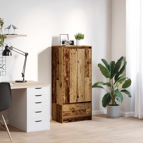 Armadio con cassetto rovere - con,