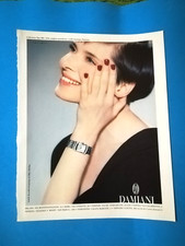 RITAGLIO DI GIORNALE PUBBLICITA' DAMIANI OROLOGIO GIOIELLI DA COLLEZIONE - (141)