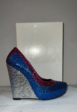 GIACOMORELLI Decollete con zeppa FUXIA GLITTER Donna Woman size EU 37