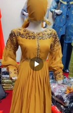 Tuta Shafoon Lunga con Ricamo