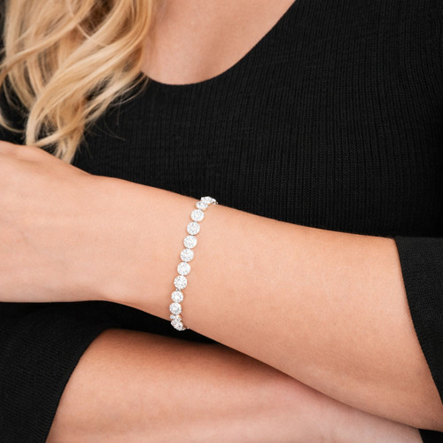 Bracciale tennis angel argento - angel,