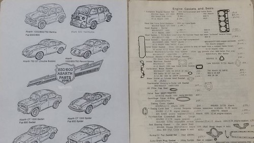 Ricambi fiat 850 600 abarth - 600,