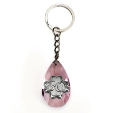32083-rosa Bomboniere Portachiavi Cristallo Quadrifoglio 30 Anniversario