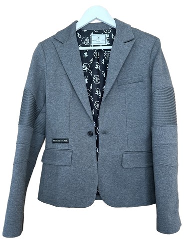 Blazer grigio philipp plein - grigio,