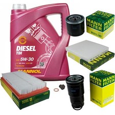 MANN Controllo Set 5L MANNOL Diesel TDI 5W-30 Per Mazda 6 Station Wagon 2.0