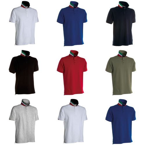 Polo uomo cotone italia manica - uomo,