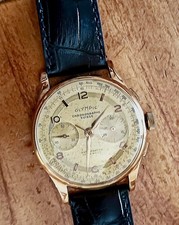 Cronometro Oro 18kt Olympic Landeron 51 Svizzero, Funziona Perfettamente 