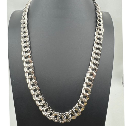 Collana catena maglia doppio