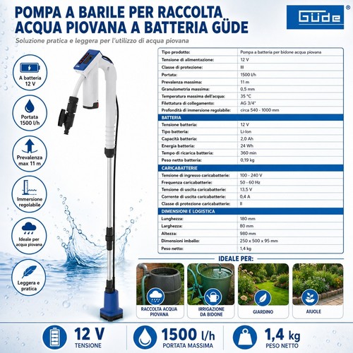Pompa barile per raccolta - pompa, a