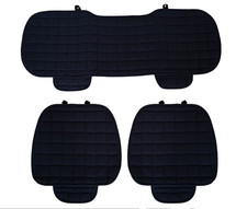 Copriseduta Coprisedili Universali Per Auto Suv Furgoni In Velluto Neri 3 Pezzi