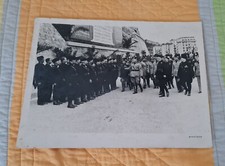 MUSSOLINI  INAUGURAZIONE GENOVA  due grandi FOTO D'EPOCA