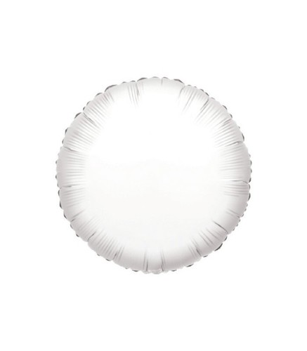 Pallone mylar bianco tondo - pallone,