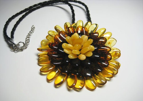 Collana spilla vera ambra - ambra, del