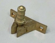 Gancio blocca cancelletto in acciaio colore oro lunghezza da foro a foro 5cm 