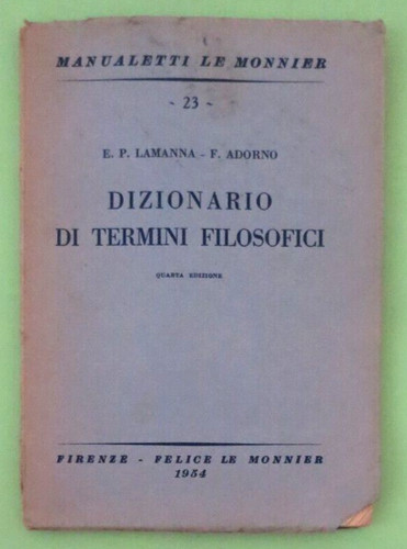 Lamanna adorno dizionario di - -,