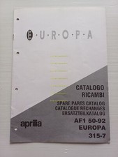 Aprilia 50 AF1 EUROPA 1992 VARIANTI catalogo ricambi TELAIO originale parts list