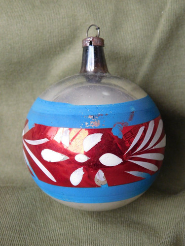 Palla natale vintage vetro - palla,