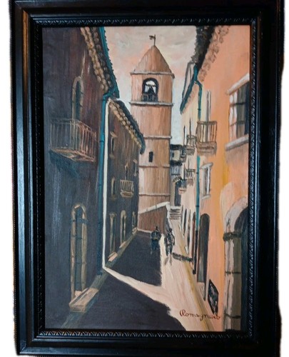 Dipinto olio vintage - vintage, di