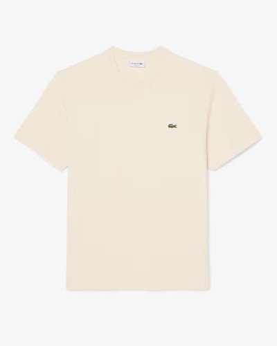 Lacoste shirt jersey beige - t-shirt,