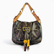 Borsa Louis Vuitton Monogram Kalahari PM Marc Jacobs Hobo borsa con perline