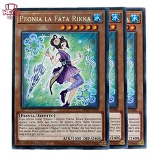 Yu-Gi-Oh! set x3 carte ita 1ed rara maze-it048 peonia la fata rikka deck pianta