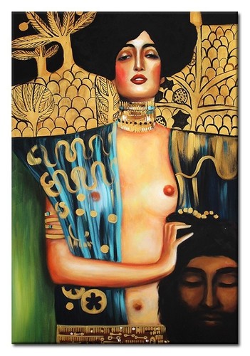 Gustav klimt judyta 90x60cm - gustav,