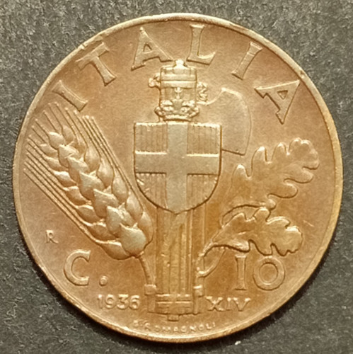 Centesimi lire 1936 - lire,