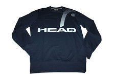 FELPA HEAD UOMO MAGLIONE TENNIS 814601 RALLY NERO BIANCO taglia S NUOVA