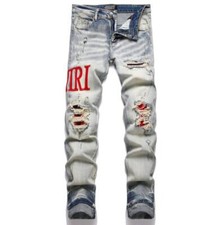 Jeans uomo gamba dritta blu