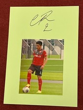 Autografo CRISTIAN RAMIREZ-Fortuna Dusseldorf-22 tappi ECUADOR-Ferencvaros-firmato