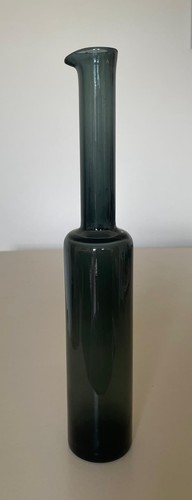 Vaso bottiglia vetro blu
