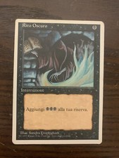CARTA MAGIC MTG ITA 1995 Rito Oscuro Played